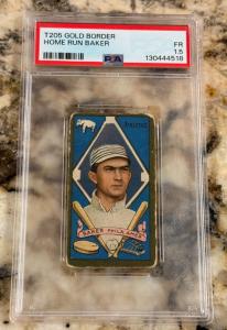 Frank Home Run Baker 1911 T205 Gold Border Card