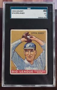 1933 Goudey Eppa Rixey #174 Reds Card