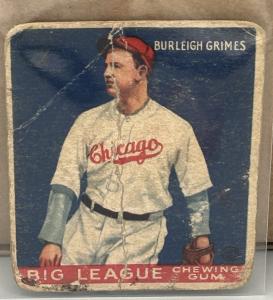 1933 Goudey Burleigh Grimes Sports Card