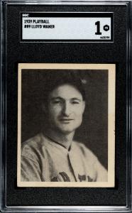 1939 Playball Lloyd Waner Card #89 SGC 1