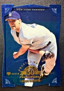 Andy Pettitte 1998 Leaf Fractal Matrix Card 27/50