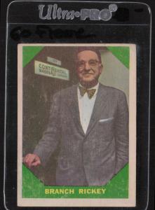 1960 Fleer Branch Rickey Baseball Card #55