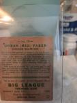 1933 Goudey Big League Urban Faber HOF Card