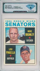 1964 Topps Mike Brumley Lou Piniella Rookie Card