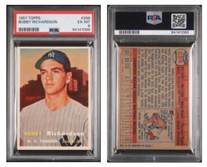 1957 Topps Bobby Richardson Rookie Card #286
