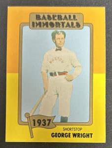 1980-84 SSPC George Wright Baseball Card #12