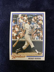 Mickey Rivers 1978 Topps Baseball Card #690