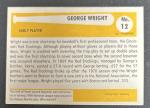 1980-84 SSPC George Wright Baseball Card #12