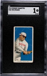 1910 T206 Tris Speaker Piedmont Cigarette Card