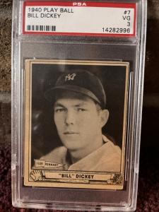 1940 Play Ball Bill Dickey #7 Sports Card