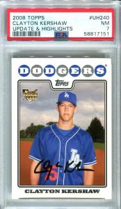Clayton Kershaw 2008 Topps Update Rookie Card