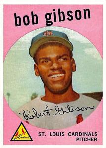 1959 Topps Bob Gibson Rookie Card Reprint