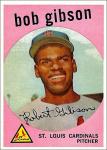 1959 Topps Bob Gibson Rookie Card Reprint