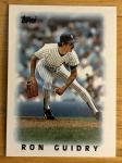 1986 Topps Ron Guidry Yankees HOF Baseball Card