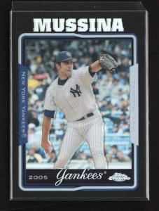 2005 Topps Chrome Mike Mussina Black Refractor #/225