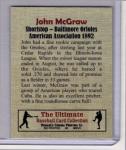 John McGraw Orioles Rookie Card Collection #8