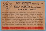 1953 Bowman Color Phil Rizzuto Billy Martin Yankees