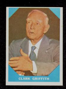 1960 Fleer #15 Clark Griffith HOF Baseball Card