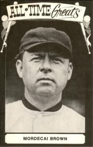 1973-80 TCMA Mordecai Brown All-Time Great Postcard