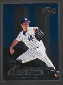 David Cone 1998 Metal Yankees Baseball Card #114
