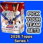 2026 Topps Baseball Series 1 Custom Team Set