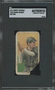 1909 T206 Frank Chance Sweet Caporal Baseball Card