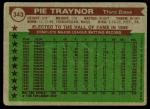 1976 Topps Pie Traynor Card - Pittsburgh Pirates