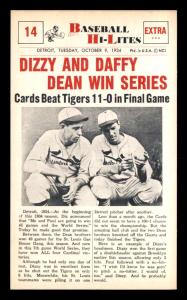 1960 NuCard Scoops Dizzy Dean/Daffy Dean Card