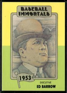 1980-87 SSPC HOF #63b Ed Barrow Card