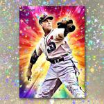Ted Lyons Signed Holographic Art Card 01/20