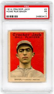 1914 Cracker Jack Home Run Baker Card #2