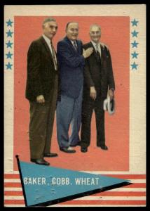1961 Fleer Baseball Greats #1 Baker, Cobb, Wheat