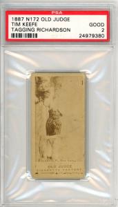 1887 Tim Keefe N172 Baseball Card PSA 2