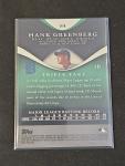 2009 Topps Triple Threads Hank Greenberg #84 Emerald
