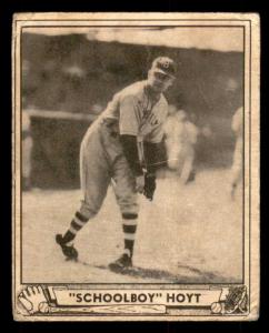 1940 Play Ball Waite Hoyt Dodgers Card #118