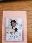 2001 Topps Whitey Ford Autographed Yankees Card