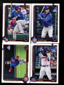2025 Topps Pro Debut Matt Shaw Cubs Set