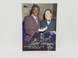 2015 Topps Jackie Robinson & Branch Rickey Card
