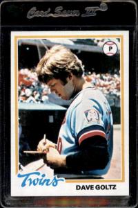 1978 Topps #249 Dave Goltz Minnesota Twins Card