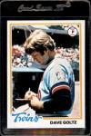 1978 Topps #249 Dave Goltz Minnesota Twins Card