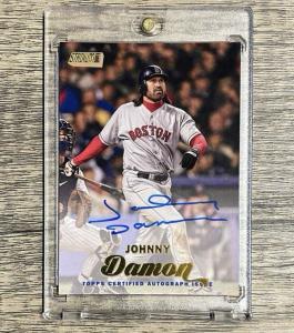2017 Topps Stadium Club Johnny Damon Gold Auto /50