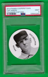2013 Panini Cap Anson PSA 9 Colgans Chip