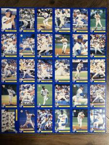 1995 Dodgers DARE LAPD Uncut Perforated Card Set