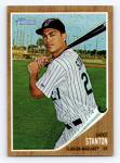 2011 Topps Heritage Mike Stanton Chrome Refractor Card