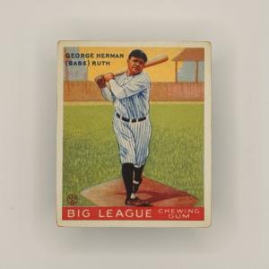 Babe Ruth 1933 Goudey Novelty Display Card