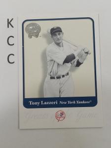 2001 Fleer Greats Tony Lazzeri New York Yankees