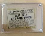 1961 Topps Babe Ruth #401 Baseball Card
