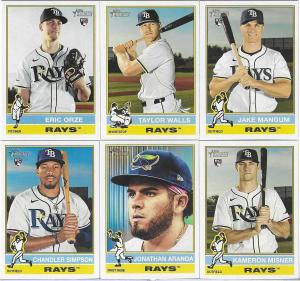 Tampa Bay Rays 2025 Topps Heritage Team Set