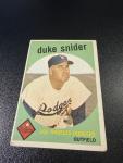 1959 Topps Duke Snider Baseball Card #20