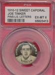 Joe Tinker PSA 6 1910-12 Sweet Cap Pin